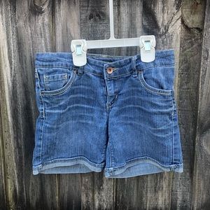 Mid-Length Jean Shorts